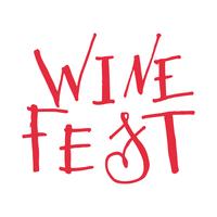 Letras para la fiesta del vino. vector