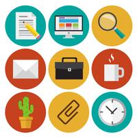 Office icons vector