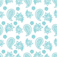 Indian National paisley ornament for cotton, linen fabrics. vector