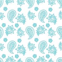 Indian National paisley ornament for cotton, linen fabrics. vector