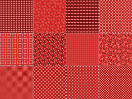 Red Bandana Patterns vector