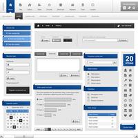 Web Design Element Template.  vector