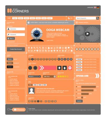 Web Design Element Template. 