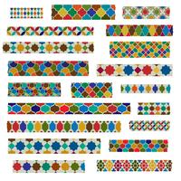 Moroccan Tile Washi Tape Clipart vector