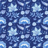 Indian National paisley ornament for cotton, linen fabrics. vector