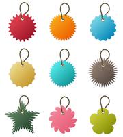 Key Chain Tag Vector.  vector