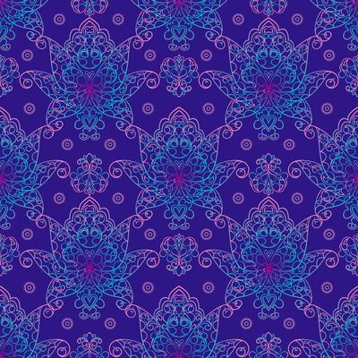 Seamless patterns Russian motives of northern painting