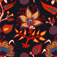 Indian National paisley ornament for cotton, linen fabrics. vector