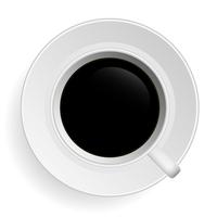Vector de café de té negro.