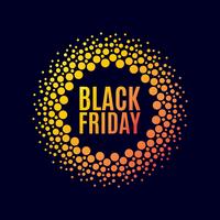 Black Friday sale. Halftone dots