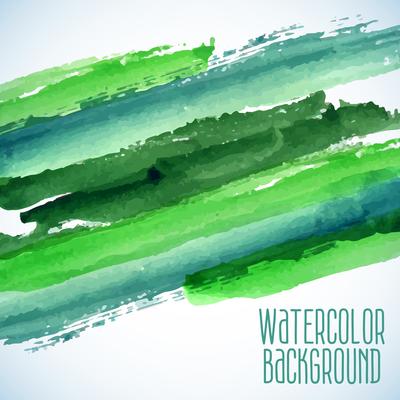 green abstract watercolor background