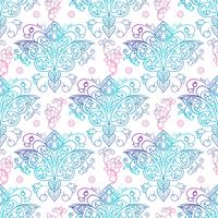 Seamless patterns Russian motives of northern painting vector