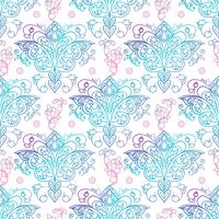 Seamless patterns Russian motives of northern painting vector