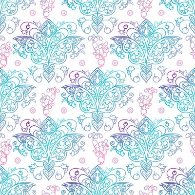 Seamless patterns Russian motives of northern painting