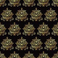 Seamless patterns of Russian motives of northern painting vector