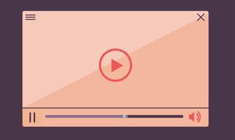 Flat video player for web and mobile apps