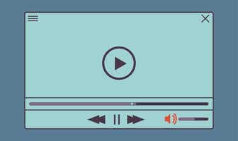 Flat video player for web and mobile apps