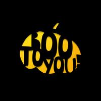 Halloween - BOO to you. Laser cutting template