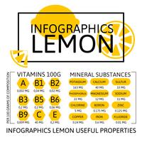 Infographics Lemon vector