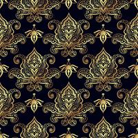 Seamless patterns of Russian motives of northern painting vector