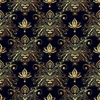 Seamless patterns of Russian motives of northern painting vector