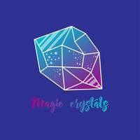 Magic crystals of pyramidal shape.