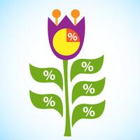 Diagrama de flujo de infografía flor tulipán vector