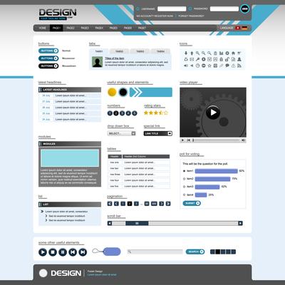 Web Design Element Template. 