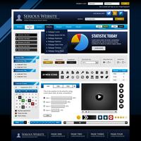 Web Design Element Template.  vector