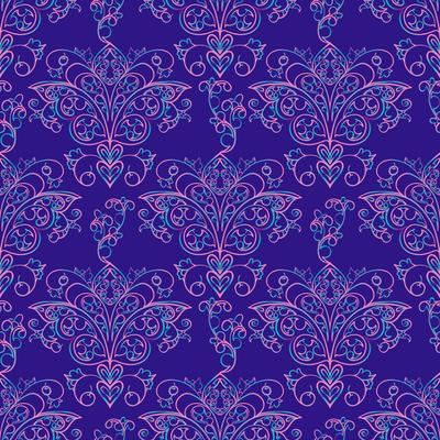 Seamless patterns Russian motives of northern painting