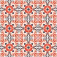 Talavera tile. Vibrant Mexican seamless pattern,  vector