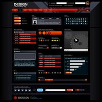 Web Design Element Template.  vector