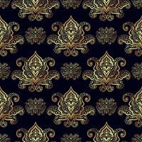 Seamless patterns of Russian motives of northern painting vector