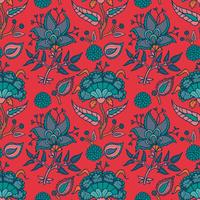 Indian National paisley ornament for cotton, linen fabrics. vector