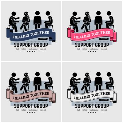 Support group centre logo design. 