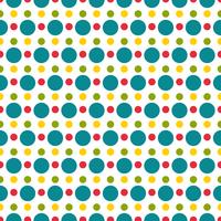 Colored polka dot seamless pattern vector