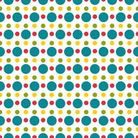 Colored polka dot seamless pattern vector