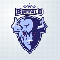Buffalo Head Mascot vector