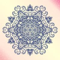 Mandala. Floral vintage round amulet tatoo vector