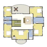 Floorplan Architecture Plan House.  vector