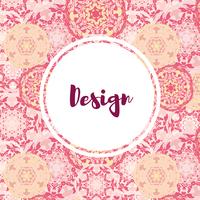 Template business cards with oriental Islamic mandala  pattern.  vector