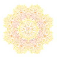 Mandala banner, Indian style. vector