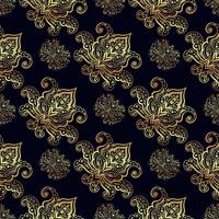 Seamless patterns of Russian motives of northern painting vector