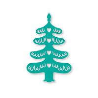 Christmas tree. Laser cutting template  vector