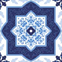 Portuguese azulejo tiles. Seamless patterns.  vector