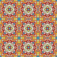 Talavera oblana Mexican seamless pattern vector