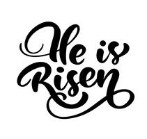 Hand drawn Happy Easter modern brush calligraphy lettering vector