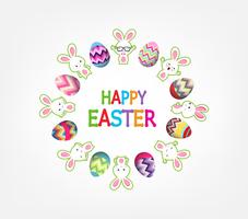 hand draw doodle easter eggs ornament vector