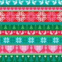Nordic embroidered border patterns vector