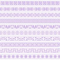  lavender lace border patterns vector